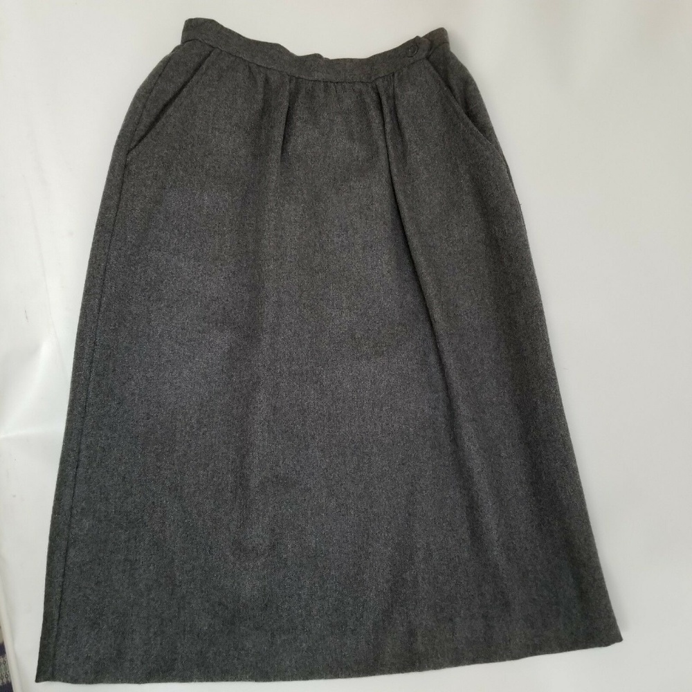 Vintage Rafaella Gray Wool Blend Skirt Size 8